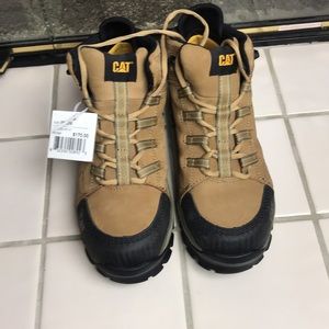 CAT Men's Footwear Waterproof Work Boots Size 9